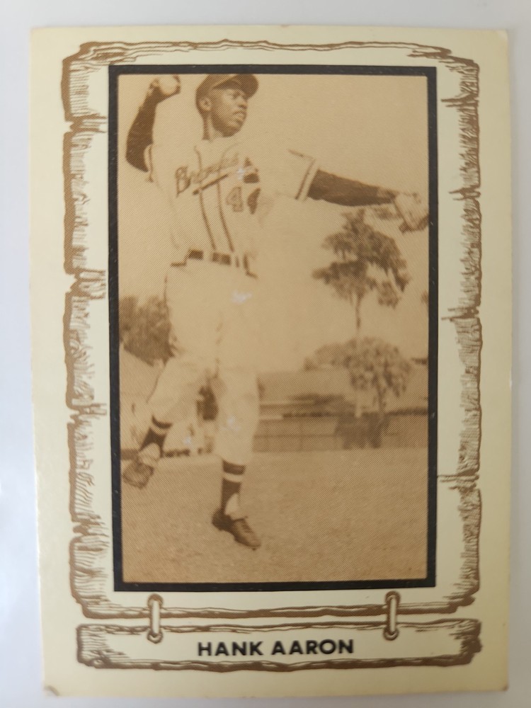 1980 Cramer Baseball Card 7 Hank Aaron Legends