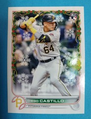 2022 Topps Holiday Diego Castillo RC #HW192 Pittsburgh Pirates