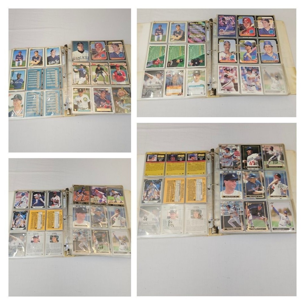 690pc Baseball Card Lot 80s 90s Rookies Topps Fleer Leaf Score Pinnacle OPeeChee