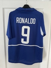 Brazil Ronaldo 9 Jersey Nike World Cup 2002 2XL Blue Brasil