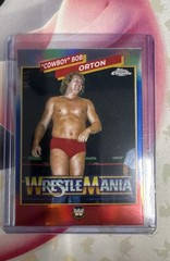 2025 Topps Chrome WWE – Wrestlemania Recall Bob Orton #WM-BO Red White & Blue…