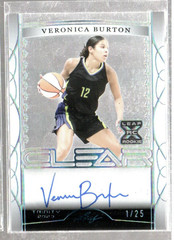 2023 Leaf Trinity Clear Autographs Holo Platinum #CAVB1 Veronica Burton Auto /25