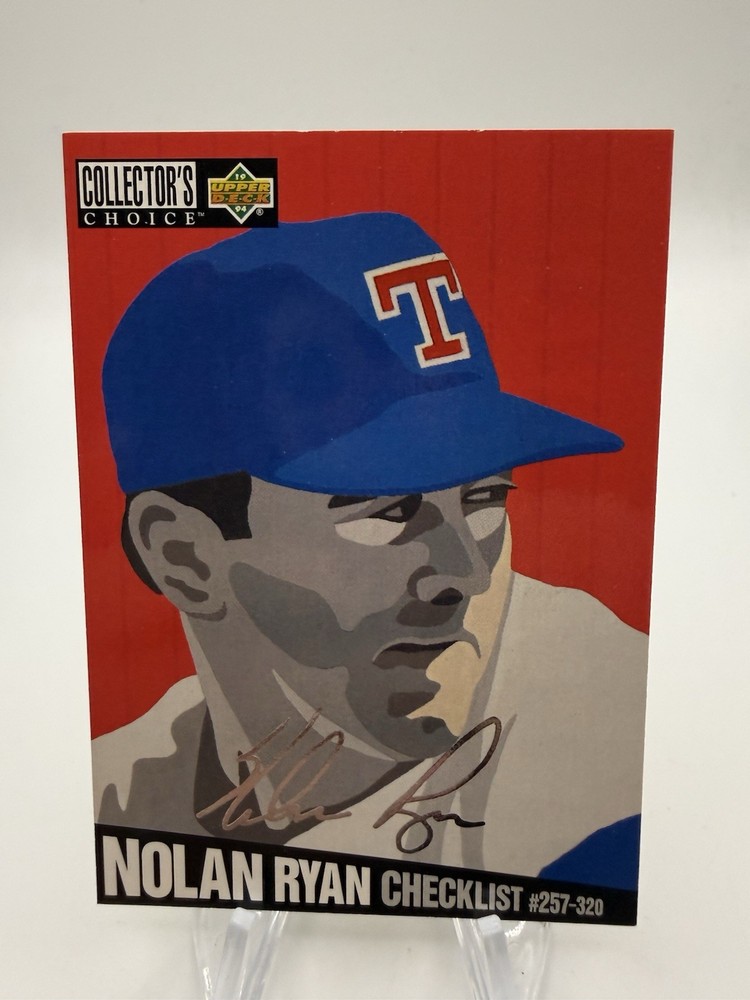Nolan Ryan 1994 Collector&rsquo;s Choice Silver Signature Parallel #320 Rangers