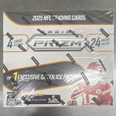 2025 Panini Prizm NFL Football Blaster Box 24 Packs 4 Cards 96 Cards Green Ice