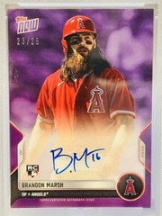 🔥⚾️BRANDON MARSH 2022 Topps Now Opening Day Rookie Auto RC /25 #PSA 9 MINT!⚾️🔥
