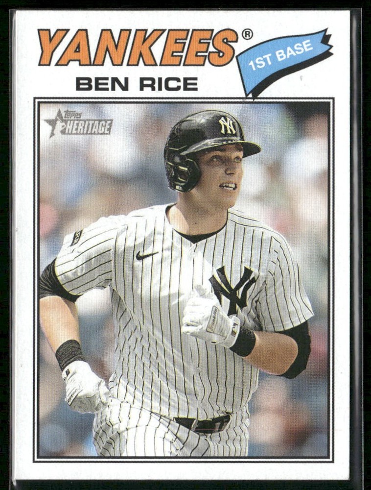 2026 Topps Heritage Ben Rice #189 Base New York Yankees B1652