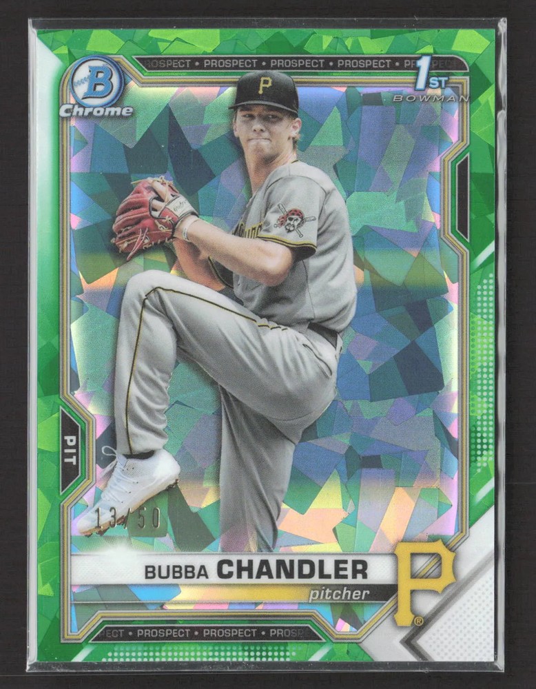 2021 Topps Bowman Draft Sapphire Edition Bubba Chandler #BDC-41 Green 13/50