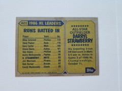 Darryl Strawberry 1987 Topps #601 All-Star New York Mets