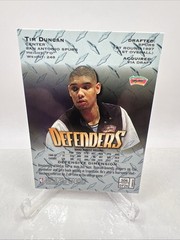 1997-98 Tim Duncan Topps Finest RC Rookie Card #306 Silver Defenders Not Peeled
