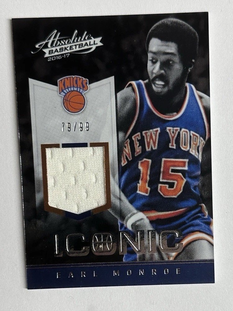 2016-17 Panini Absolute Iconic Earl Monroe Relic 79/99