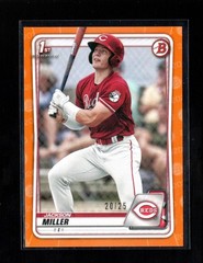 2020 Bowman Draft #BD-116 Jackson Miller Orange #/25