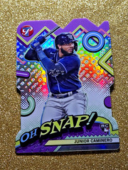 2024 Topps Pristine Rookie Refractor Junior Caminero OH SNAP RC #OH-11 MINT 💥💥