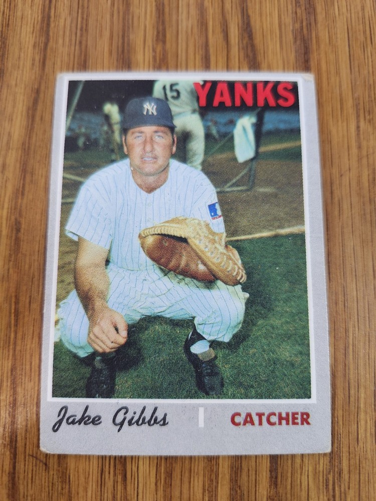 1970 Topps Jake Gibbs #594 New York Yankees Baseball Card MLB