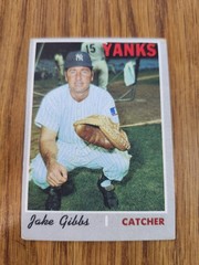 1970 Topps Jake Gibbs #594 New York Yankees Baseball Card MLB