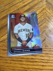 2023 Bowman Chrome Arizona Fall League AFLS-10 Jefferson Quero Brewers Refractor