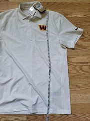New NIKE NFL Washington Commanders ON FIELD Woven Polo Shirt Men&rsquo;s SZ MEDIUM