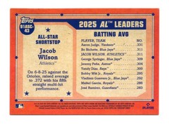 2026 Topps #91ASC-43 Jacob Wilson 1991 Topps 35th Anniversary Chrome Mojo /10