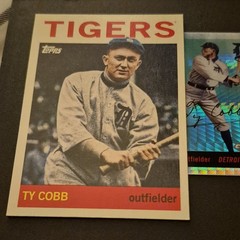 Topps Ty Cobb 2025 Detroit Tigers Topps Chrome Refractor #77 #492 2 Card Lot