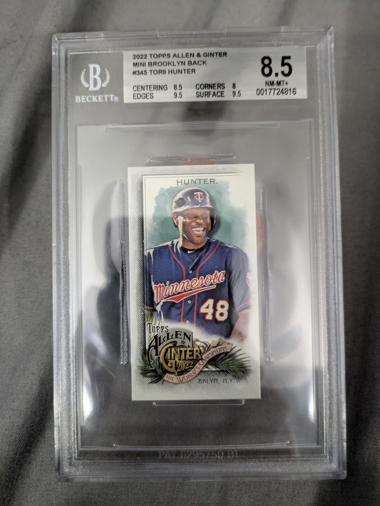 Torii Hunter Allen And Ginter Mini Brooklyn Back. Numbered To Only 25.