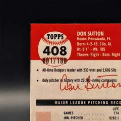 2022 Topps Chrome Platinum Don Sutton 1/100 FOTL Fuchsia Refractor Dodgers
