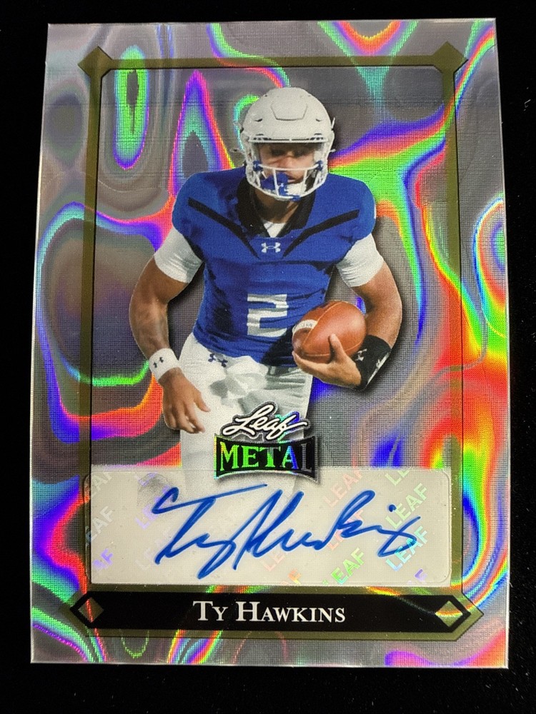 2025 Leaf Metal – Ty Hawkins Auto /15 Wave Refractor #92L-TH1