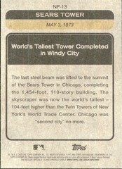 2022 Topps Heritage News Flashbacks #NF-13 Sears Tower Completed in Chicago
