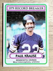 1980 Topps #4 Paul Krause RB MID GRADE
