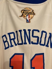 Jalen Brunson Jersey Finals Stitched REPLICA Adult Large White NWT READ