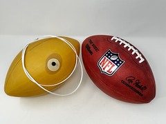 FULL-SIZE Latex Football Bladder +WHITE NFL Style Suede Lace + Lacing Tool
