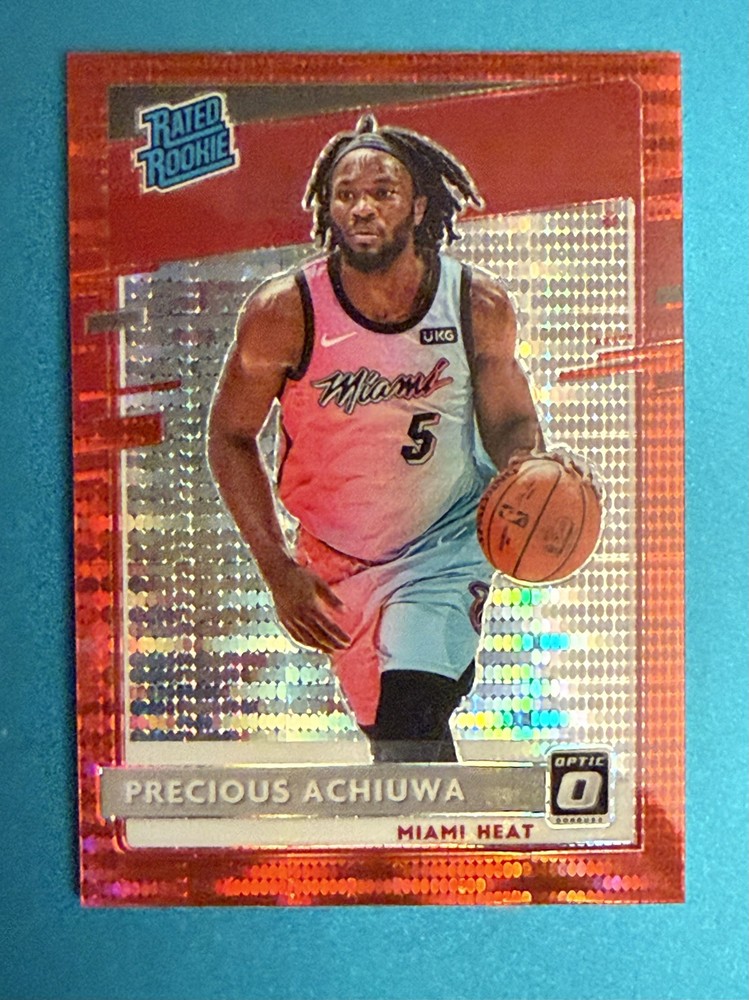 Precious Achiuwa 2020-21 Panini Optic – Rated Rookie Red Pulsar Prizm SP (RC)