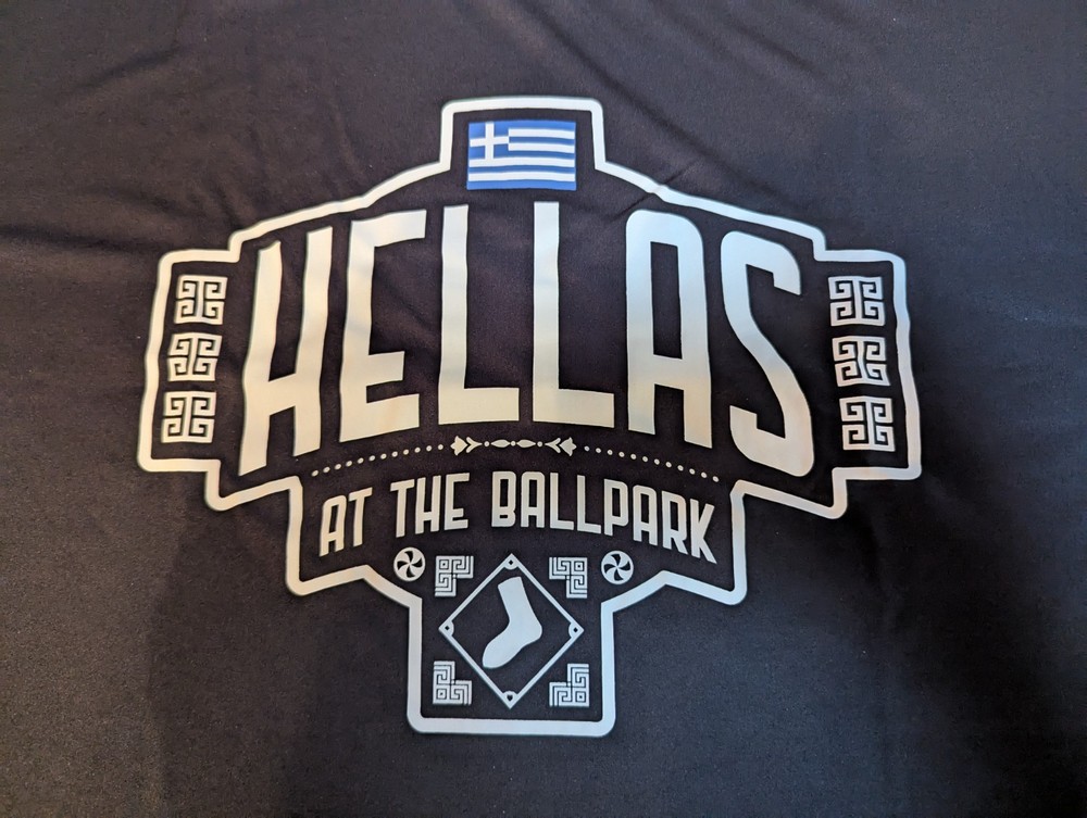 Chicago White Sox Greek Heritage Hellas at The Ballpark Shirt 6/6/24 Adult XL