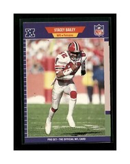 1989 Pro Set #1 Stacey Bailey Atlanta Falcons Football Card