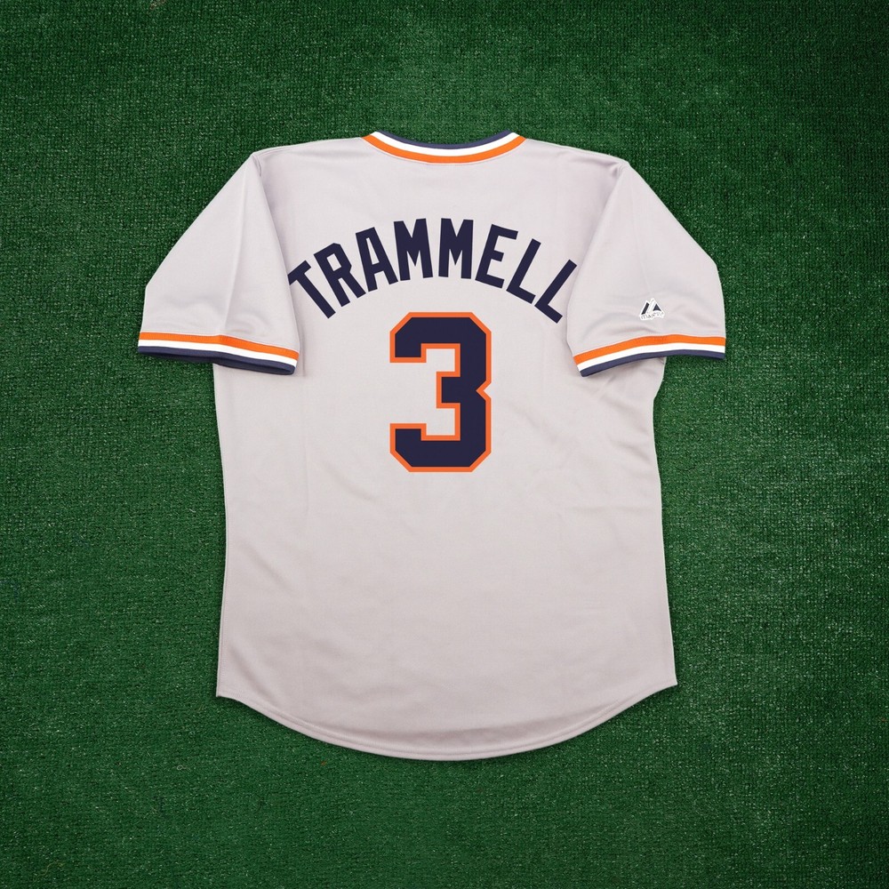 Alan Trammell 1984 Detroit Tigers Cooperstown Grey Road Throwback Jersey