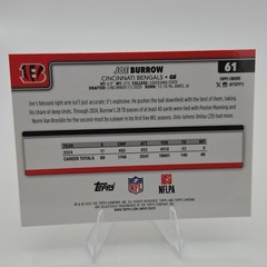 Topps Chrome 2025 Joe Burrow Bengals Pulsar Refractor #61 Football