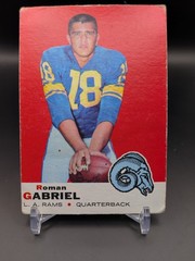 Pair Of (2) Roman Gabriel Cards – 1968 & 1969 Topps