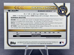 2022 Bowman 1st Edition – Jackson Chourio Paper Base #BPPF-79