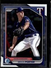 2024 Bowman Draft Chrome Brock Porter Rangers #BDC-172 3 Card Lot