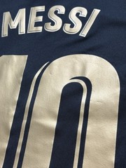 2020/21 Barcelona Away Jersey #10 Messi XL Nike Soccer La Liga farewell Black
