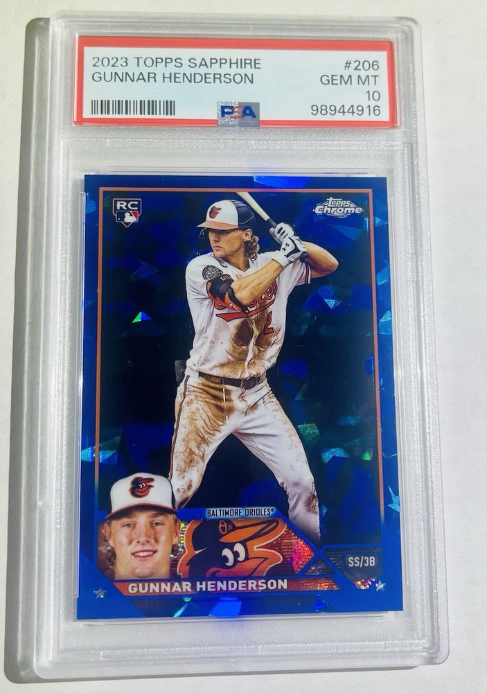 2023 Topps Chrome Sapphire Edition – Gunnar Henderson #206 (RC) PSA 10