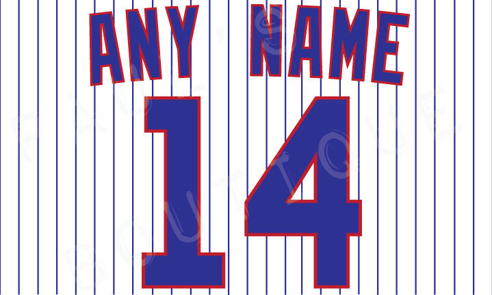 Chicago Cubs Lettering Kit for an Authentic, Replica or Youth Home 2023 Jersey