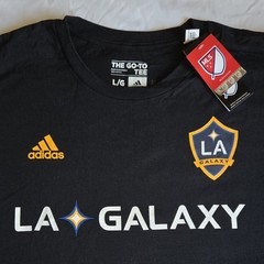 Adidas LA Galaxy Zlatan Ibrahimovic #9 MLS FIFA Soccer Futbol S-2XL Black TShirt