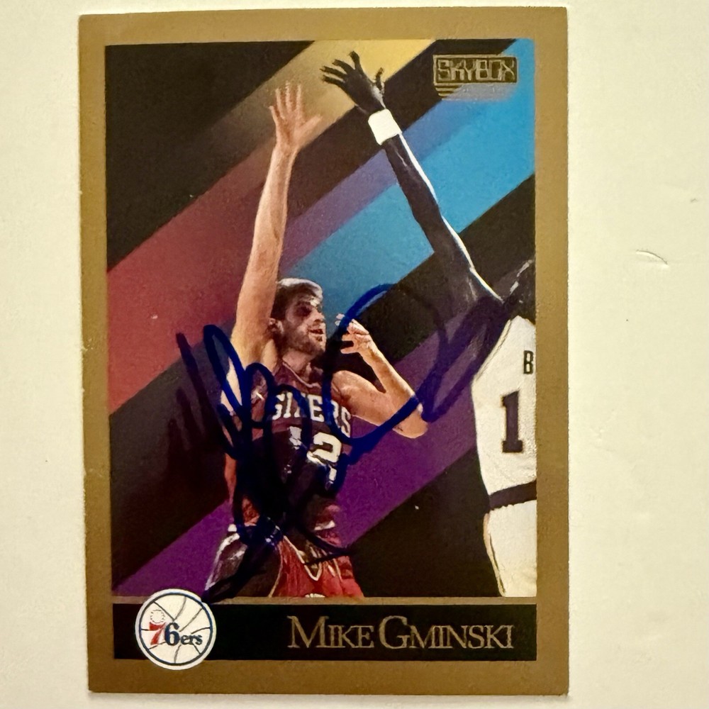 Autographed/Signed 1990 Skybox Mike Gminski/Cavs/Duke University/Card/NO COA🏀