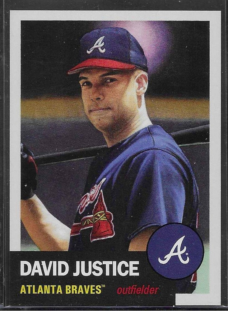 2024 Topps MLB® Living Set® # 760 DAVID JUSTICE Atlanta Braves 1,625 Printed b