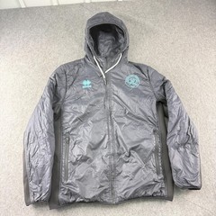 Queens Park Rangers Jacket Mens Large Grey Football Hooded Zip Up Errea Coat