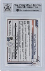 Spencer Torkelson Tigers Signed 2021 Bowman Chrome Draft #BDC-20 BAS 10 Card