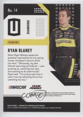 2020 Panini Chronicles Unparalleled Diamond 30/99 Ryan Blaney #14 0s5