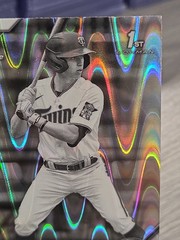 Tanner Schobel 2022 Bowman Chrome Black & White Ray Wave 1st Bowman #BDC-28