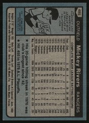 1980 Topps #485 Mickey Rivers Free Shipping