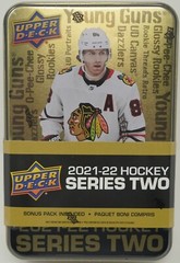 2021-22 Upper Deck Series 2 Hockey Factory Sealed Tin
