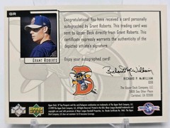 2000 SP Top Prospects GRANT ROBERTS Chirography Auto Binghamton Mets #GR MiLB
